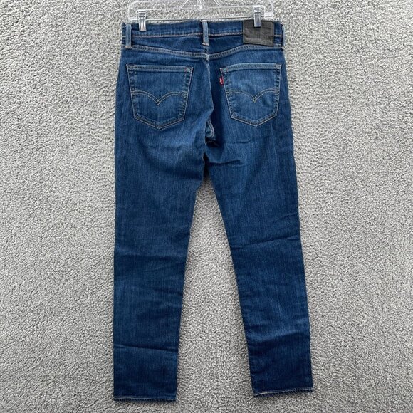 Levis 511 Jeans Mens 32 X 32 Slim Straight Leg Blue Stretch Denim - Picture 2 of 10